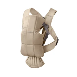 Tout Pour Vos Balades|Porte Bébé Ventral*BabyBjörn Porte-bébé Mini de Tissé Beige
