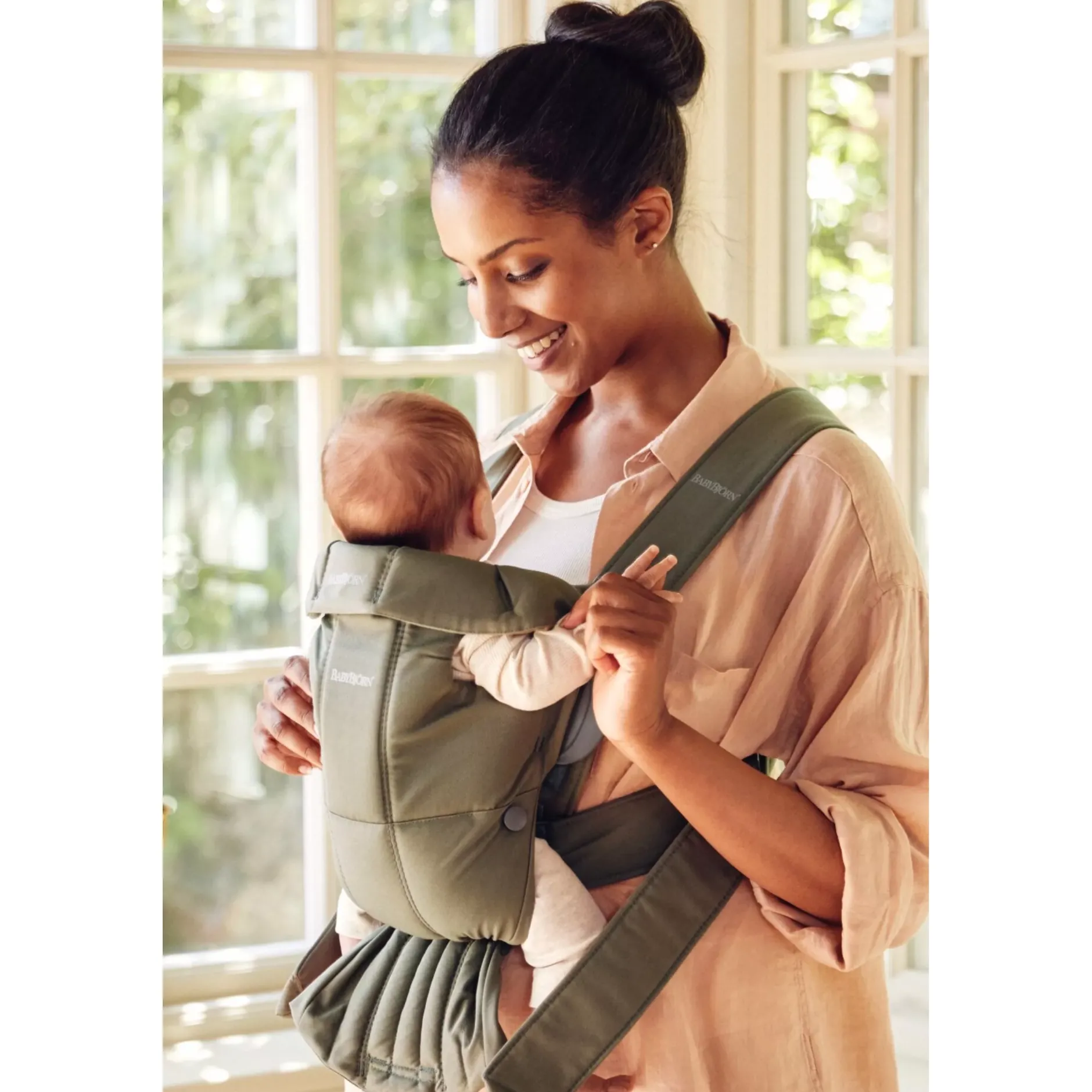 Porte Bébé Ventral|Tout Pour Vos Balades*BabyBjörn Porte-bébé Mini de Vert Foncé