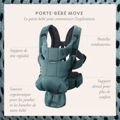 Porte Bébé Dorsal|Porte Bébé Ventral*BabyBjörn Porte-bébé Move de Bleu marine Mesh 3D