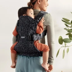 Porte Bébé Dorsal|Porte Bébé Ventral*BabyBjörn Porte-bébé One Air de Anthracite Léopard Mesh 3D