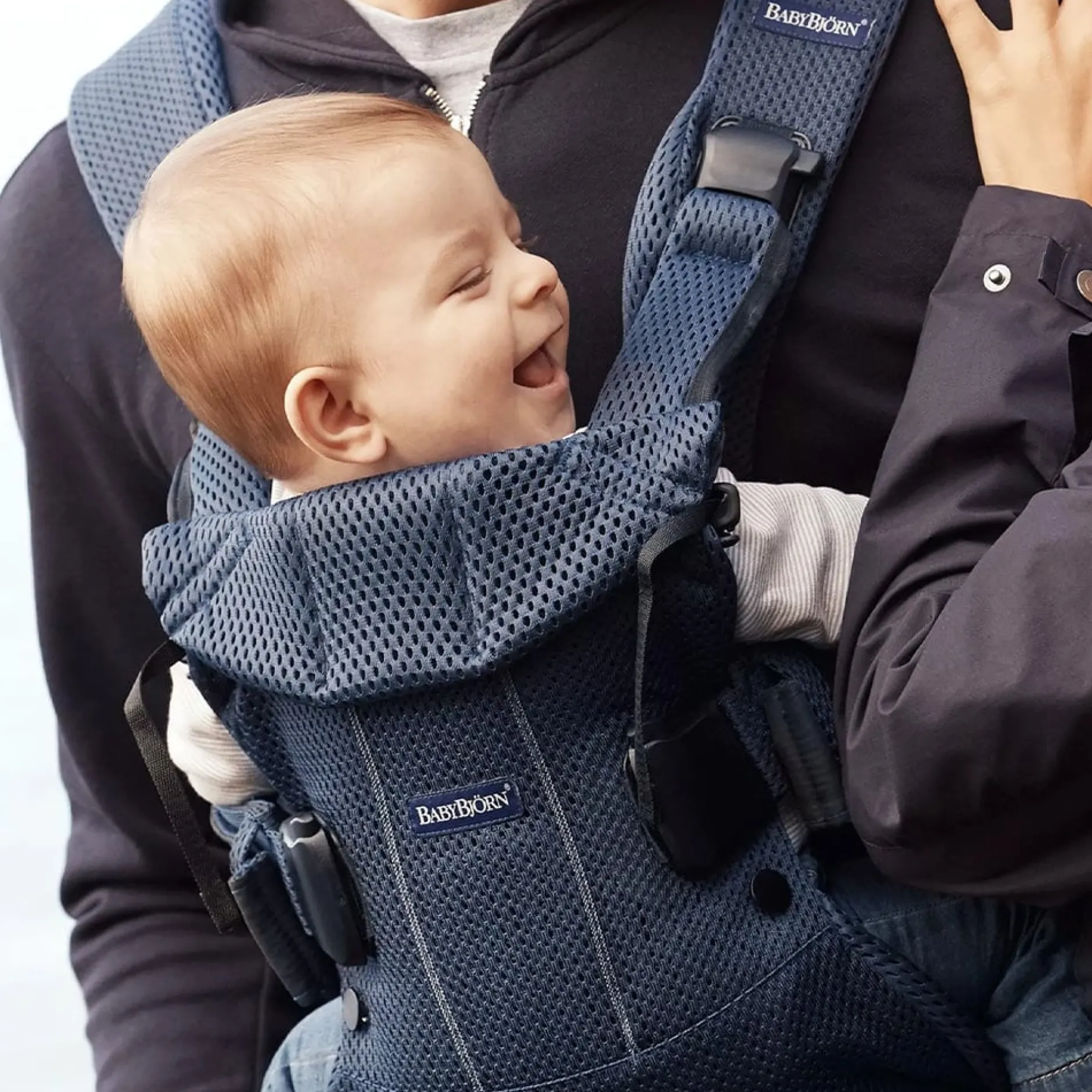 Porte Bébé Dorsal|Porte Bébé Ventral*BabyBjörn Porte-bébé One Air de Bleu Marine Mesh 3D