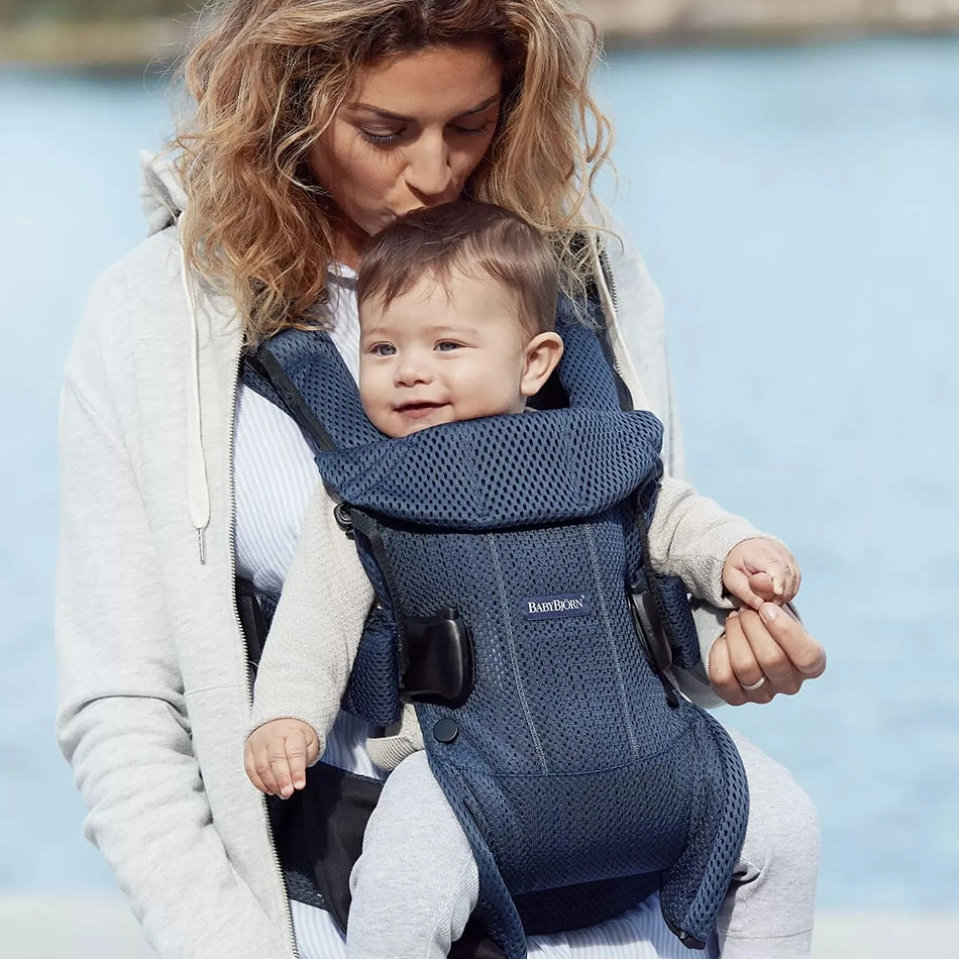 Porte Bébé Dorsal|Porte Bébé Ventral*BabyBjörn Porte-bébé One Air de Bleu Marine Mesh 3D