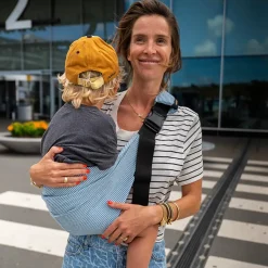 Tout Pour Vos Balades*Wildride Porte-bébé Toddler de Denim Stripe