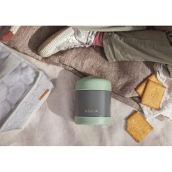 Pots*Béaba Portion inox isotherme 300 ml de Mineral Grey