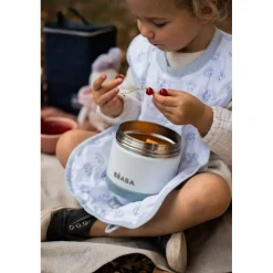 Pots*Béaba Portion inox isotherme 500 ml de Blue