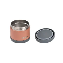 Pots*Béaba Portion inox isotherme 500 ml de Grey / Terracotta