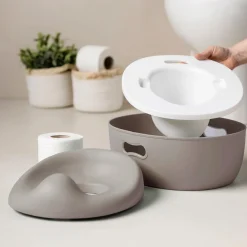 Pots*Nattou Pot d'apprentissage évolutif Potty 3 en 1 de Taupe