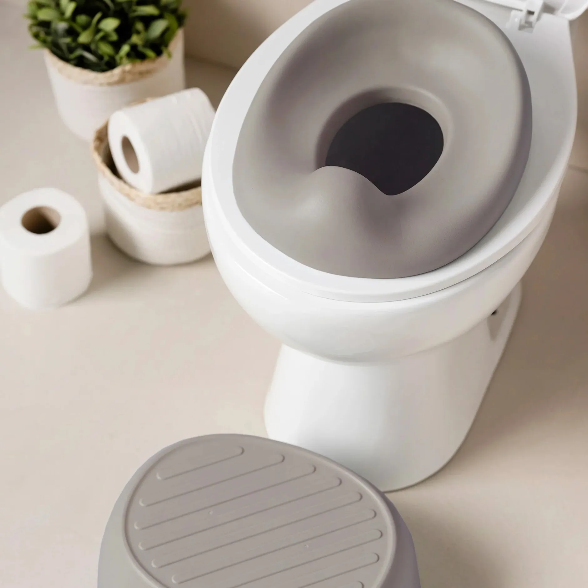 Pots*Nattou Pot d'apprentissage évolutif Potty 3 en 1 de Taupe