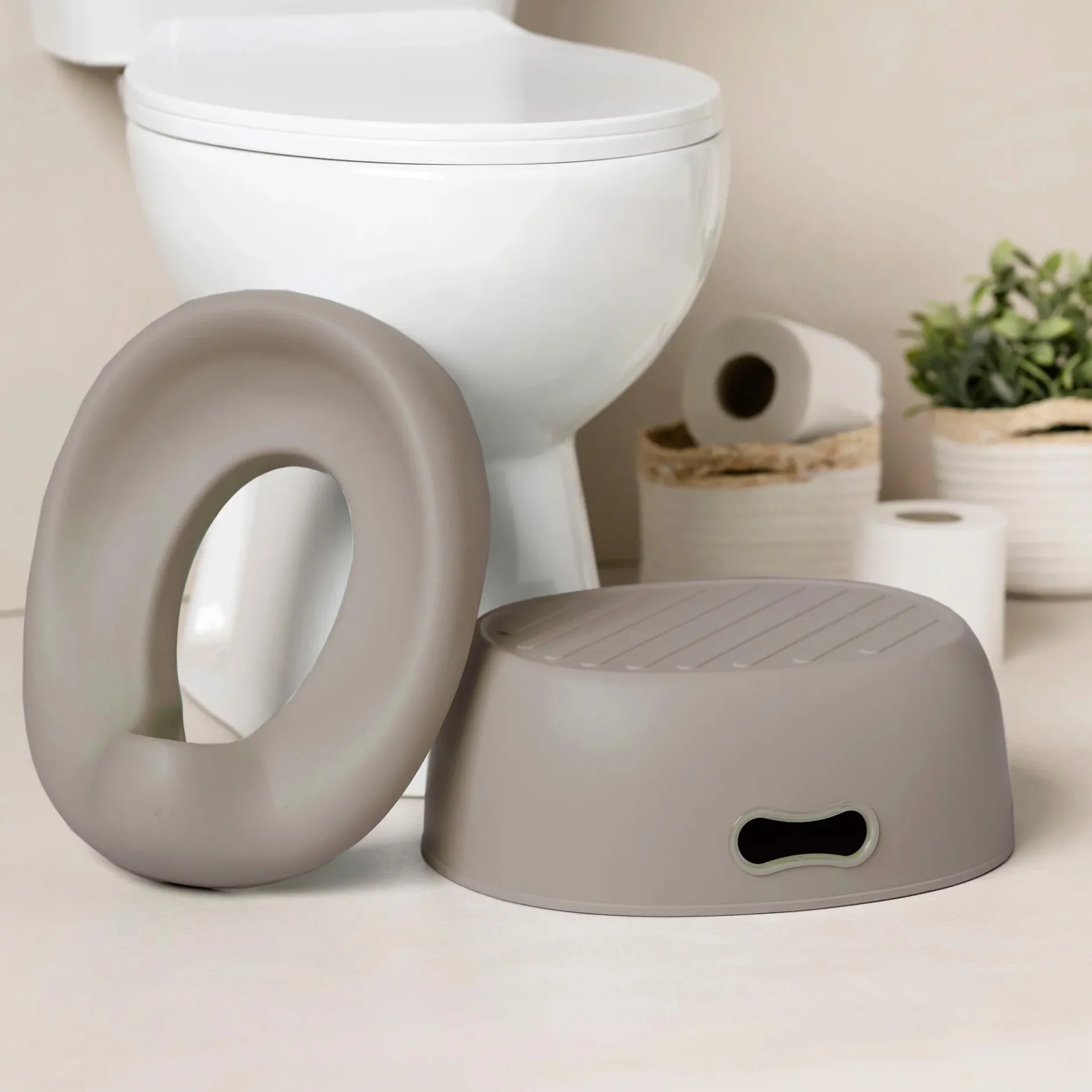 Pots*Nattou Pot d'apprentissage évolutif Potty 3 en 1 de Taupe