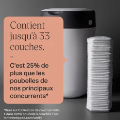 Poubelles*Tommee Tippee Poubelle à Couches Twist & Click de Vert