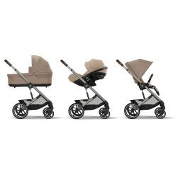 Tout Pour Vos Balades|Poussettes Citadines*CYBEX Poussette Balios S Lux 2 de Châssis Taupe - Almond Beige
