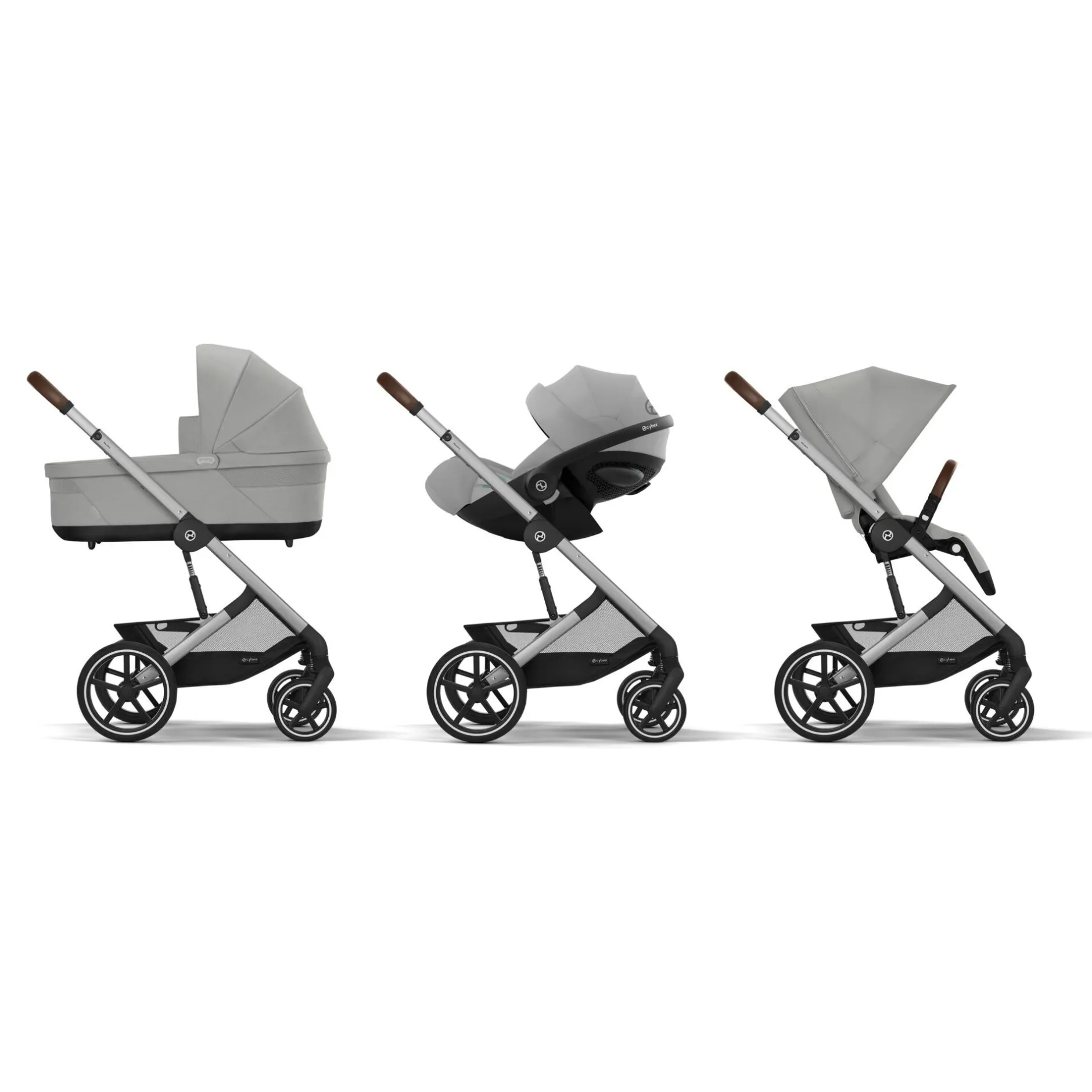 Poussettes Citadines|Tout Pour Vos Balades*CYBEX Poussette Balios S Lux 2 de Châssis Silver - Stone Grey