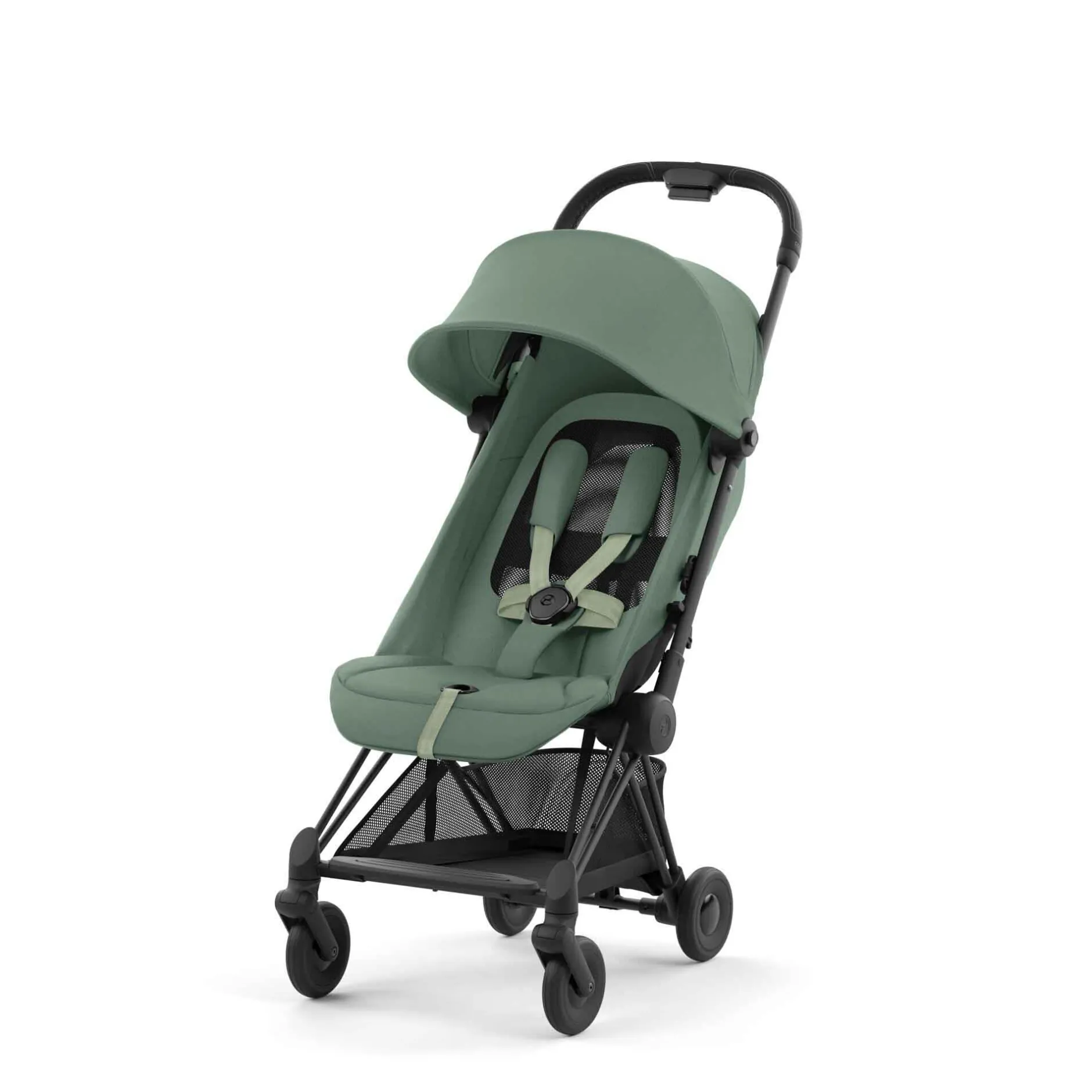 Tout Pour Vos Balades|Poussettes Citadines*CYBEX Poussette Coya de Matt Black/Leaf Green