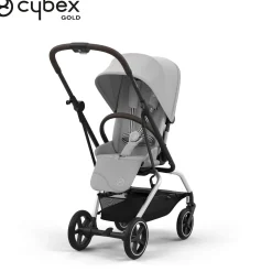 Poussettes Citadines|Poussettes Polyvalentes*CYBEX Poussette Eezy S Twist +2 de Châssis Silver - Fog Grey 2024