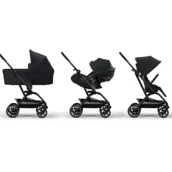 Tout Pour Vos Balades|Poussettes Citadines*CYBEX Poussette Eezy S Twist+2 de Noir Magic Black