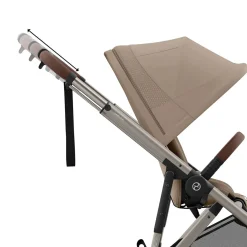 Poussettes Doubles & Triples|Tout Pour Vos Balades*CYBEX Poussette e-Gazelle S + Panier shopping de Châssis Taupe - Almond Beige