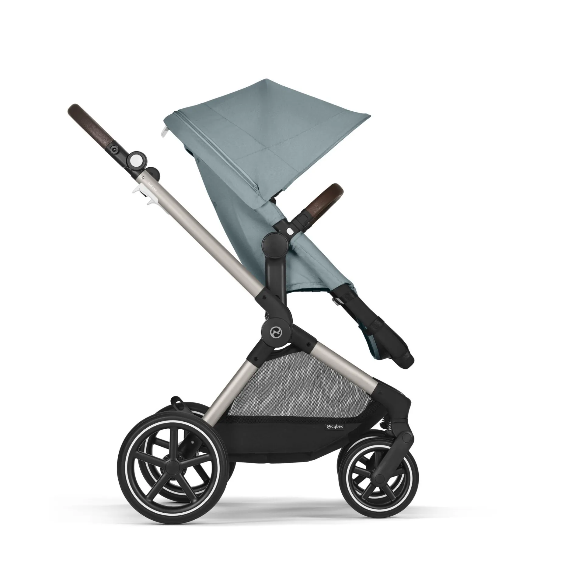 Poussettes 2-En-1|Tout Pour Vos Balades*CYBEX Poussette 2-en-1 Eos Lux de Châssis Taupe - Sky Blue