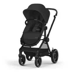 Poussettes 2-En-1|Tout Pour Vos Balades*CYBEX Poussette 2-en-1 Eos Lux de Châssis Noir - Moon Black
