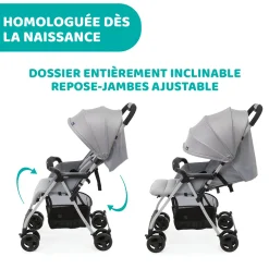 Poussettes Cannes|Tout Pour Vos Balades*Chicco Poussette OHlala 3 de Grey Mist