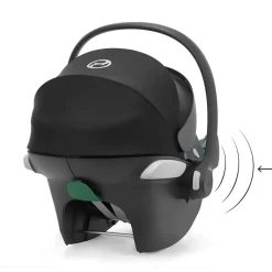 Tout Pour Vos Balades|Nacelles*CYBEX Poussette Trio EOS : Poussette 2-en-1 EOS + Aton B2 i-Size + Adaptateurs de Stone Grey