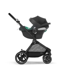 Tout Pour Vos Balades|Nacelles*CYBEX Poussette Trio EOS : Poussette 2-en-1 EOS + Aton B2 i-Size + Adaptateurs de Stone Grey