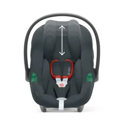 Tout Pour Vos Balades|Nacelles*CYBEX Poussette Trio EOS : Poussette 2-en-1 EOS + Aton B2 i-Size + Adaptateurs de Stone Grey