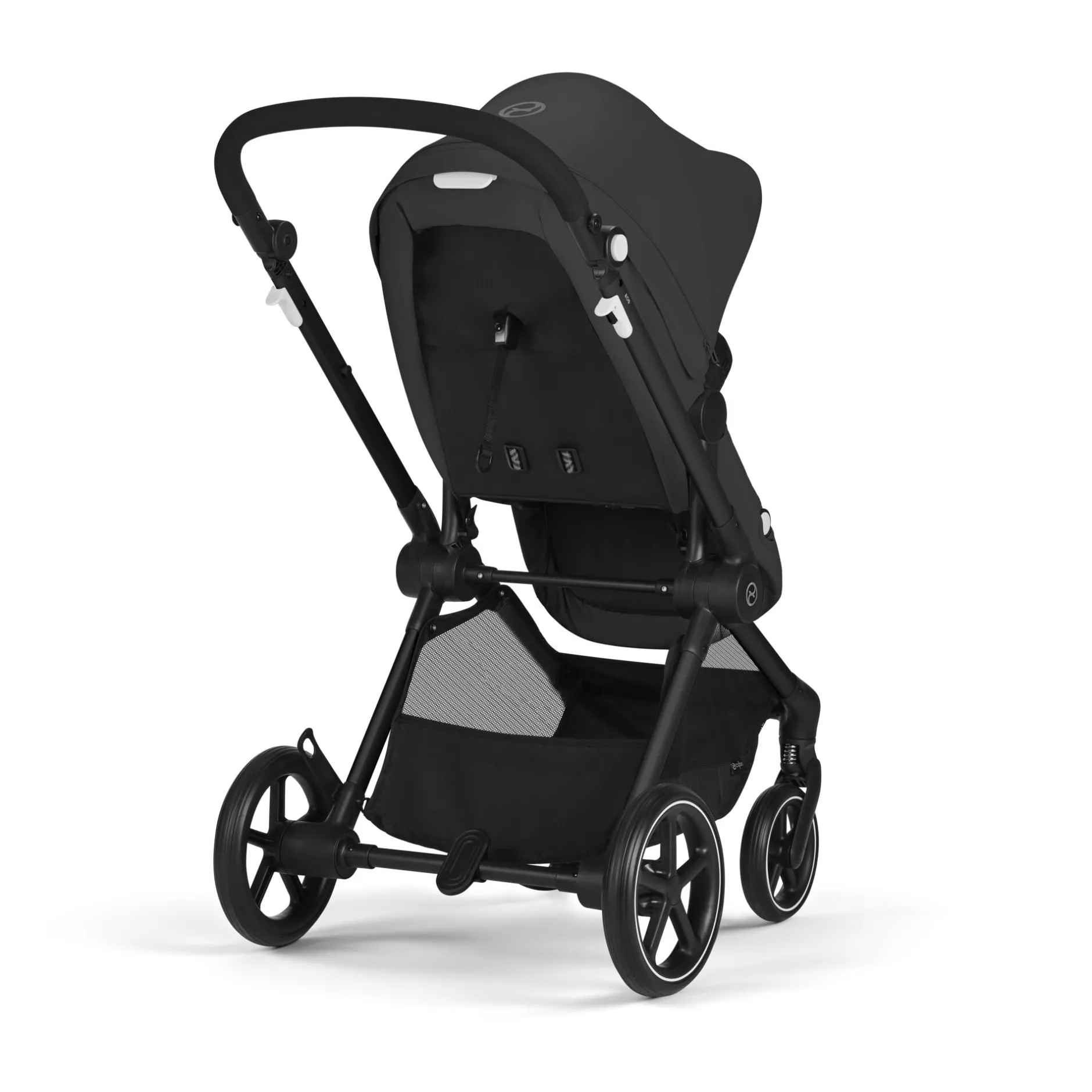 Tout Pour Vos Balades|Nacelles*CYBEX Poussette Trio EOS : Poussette 2-en-1 EOS + Aton B2 i-Size + Adaptateurs de Moon Black