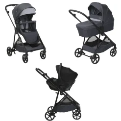 Tout Pour Vos Balades|Poussettes 3-En-1*Chicco Poussette Trio Seety i-Size de Boston Grey