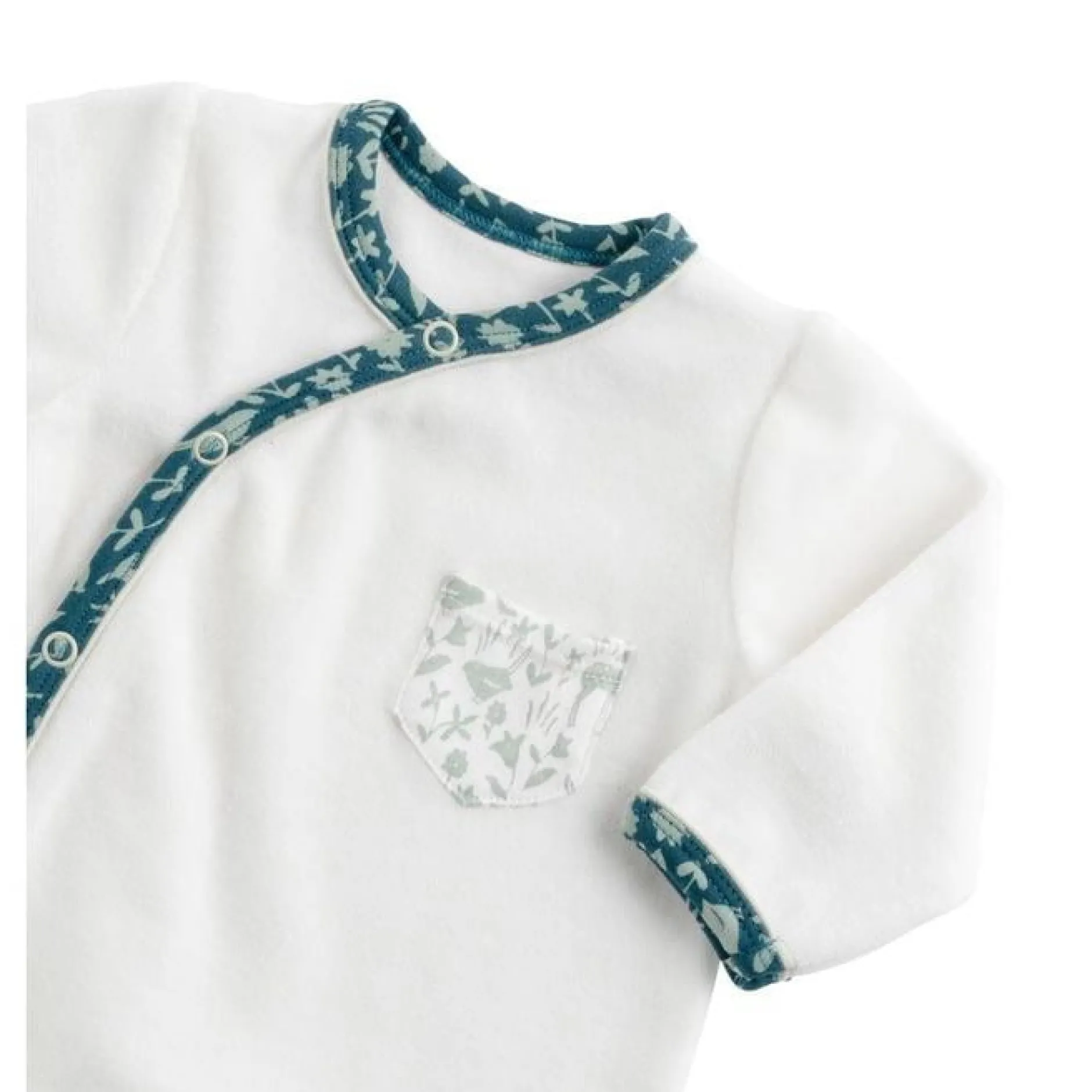 Pyjamas*Sauthon Baby Déco Promenons-nous Pyjama sans col 3 mois de Tilleul