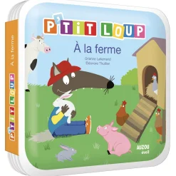 Livres*AUZOU P'tit Loup à la ferme de Multicolore