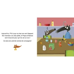 Livres*AUZOU P'tit Loup a un animal de compagnie de Bleu