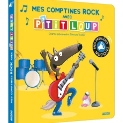 Livres*AUZOU P'tit Loup mes comptines rock de Jaune