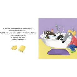 Livres*AUZOU P'tit Loup se lave tout seul de Bleu
