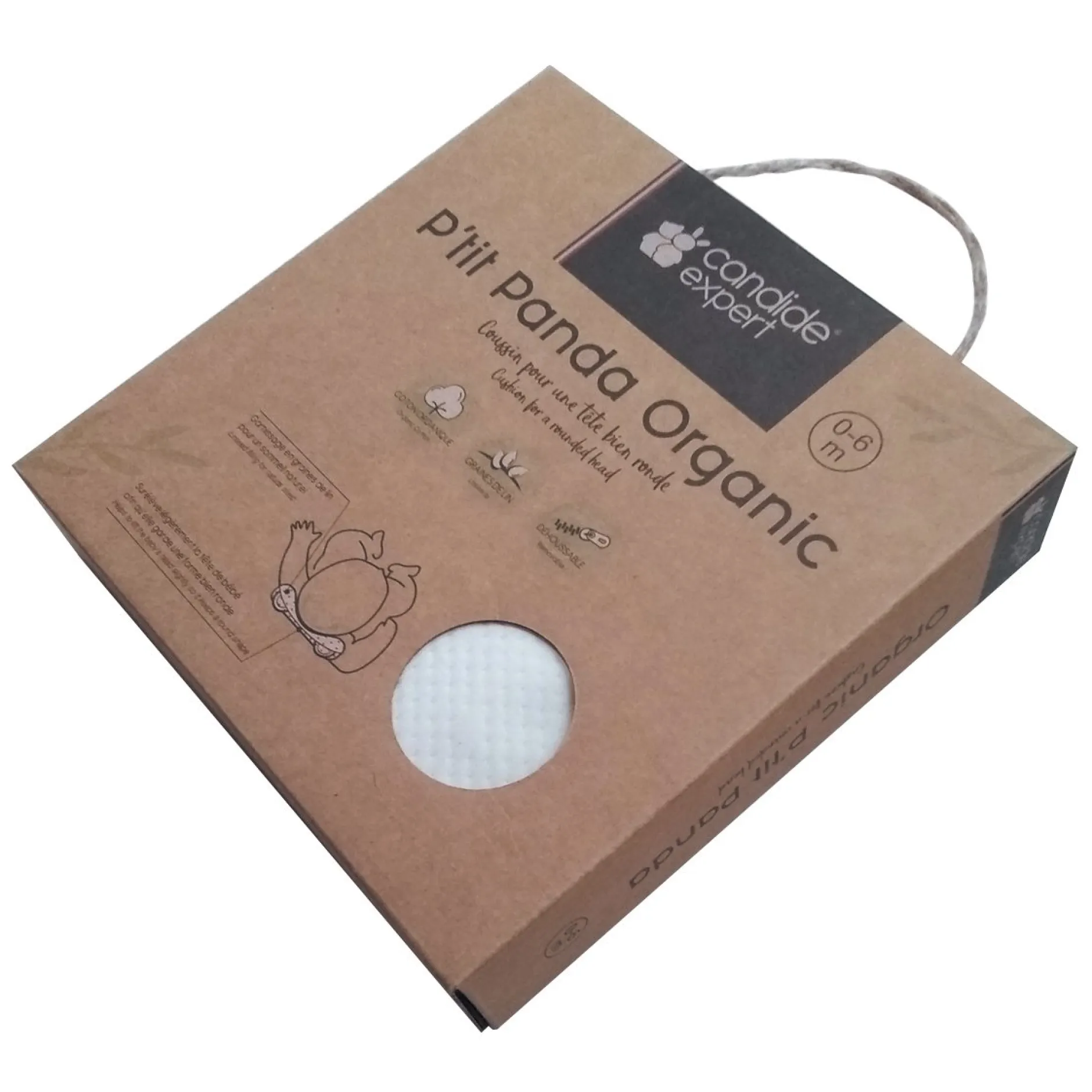 Cales-Bébé*Candide P'tit panda coton de Beige