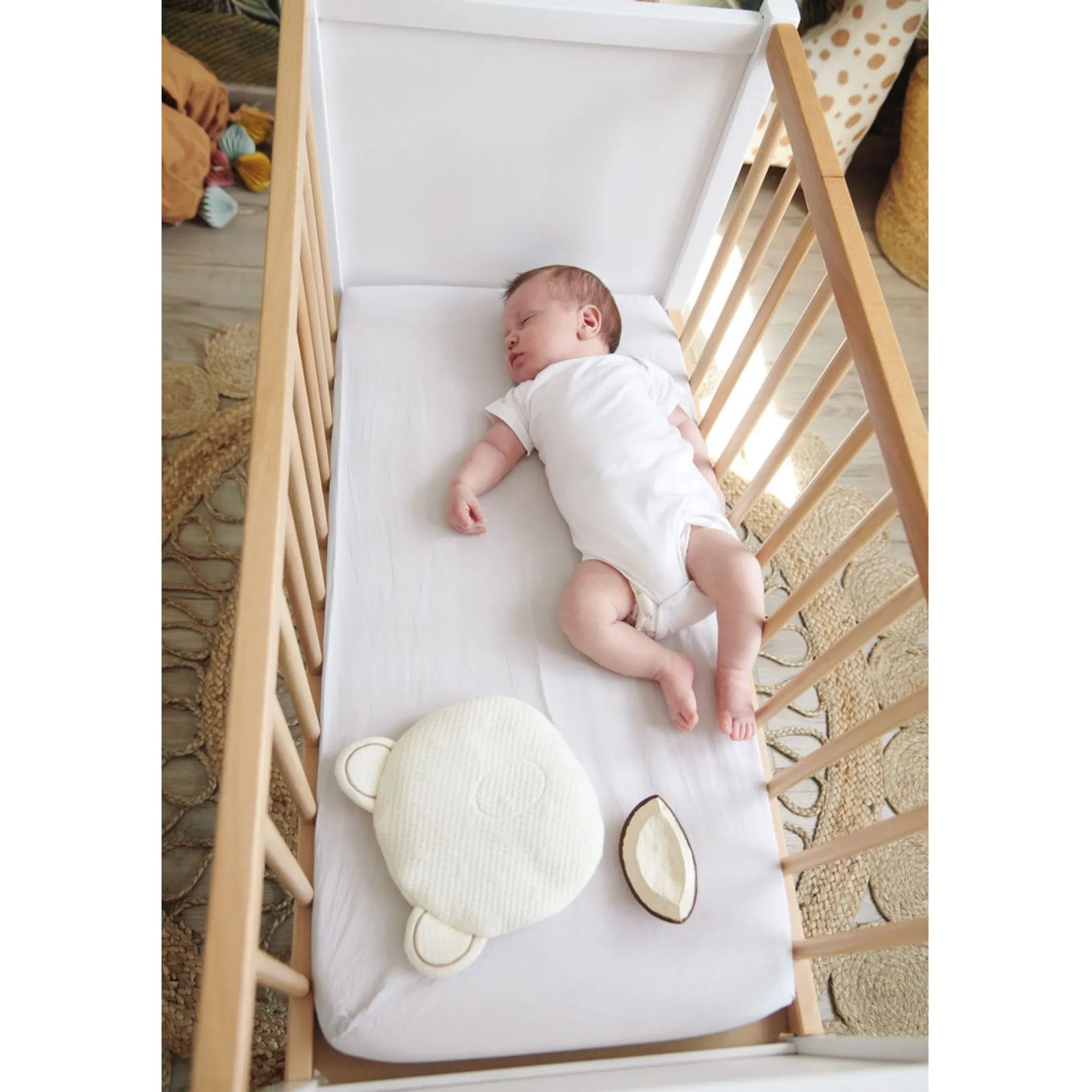 Cales-Bébé*Candide P'tit panda coton de Beige