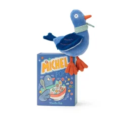 Hochets*Moulin Roty Puce & Pilou Peluche Hochet de Pigeon Michel