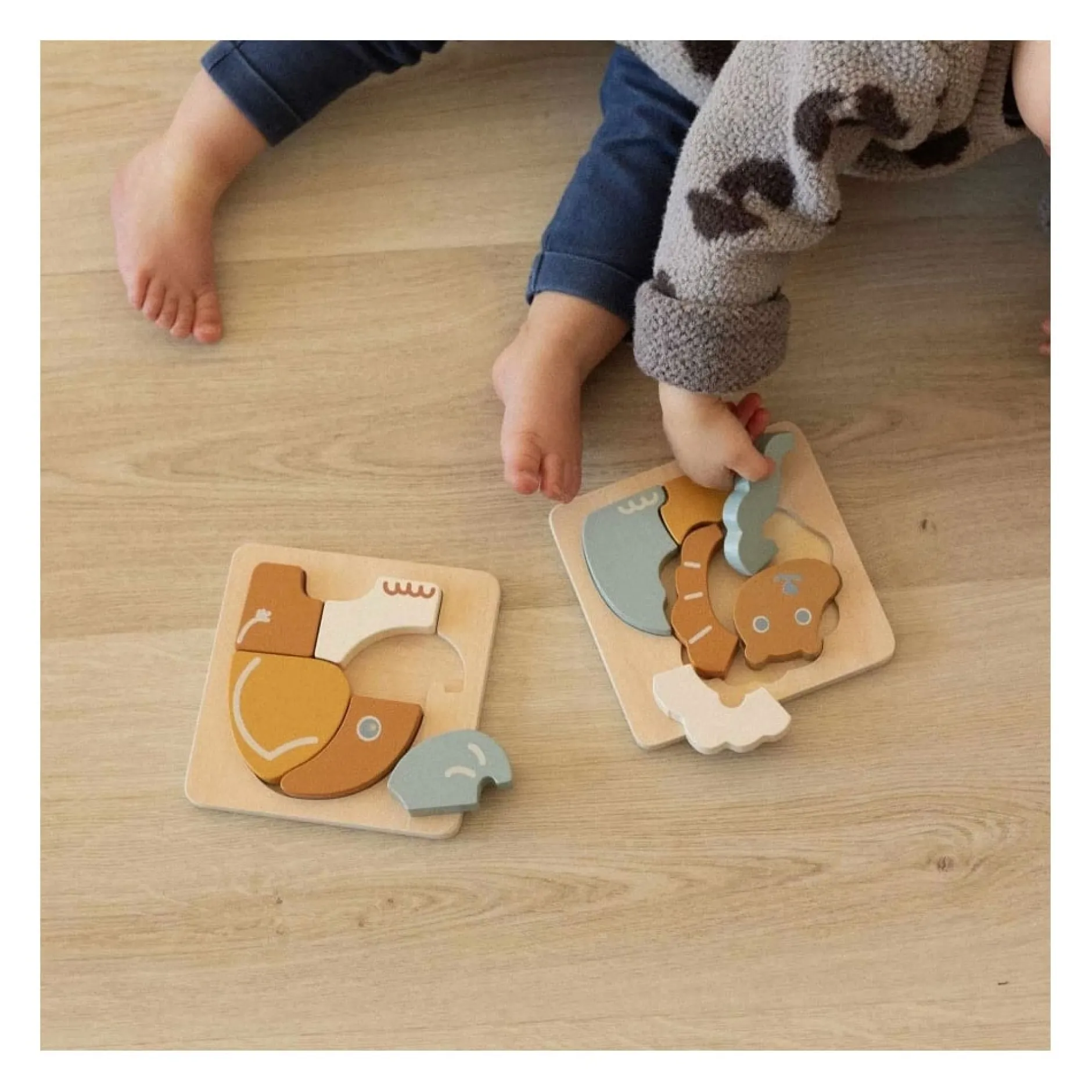 Puzzle|Jouets En Bois*Trois Kilos Sept Puzzle bébé en bois - lot de 2 - labellisé FSC® de