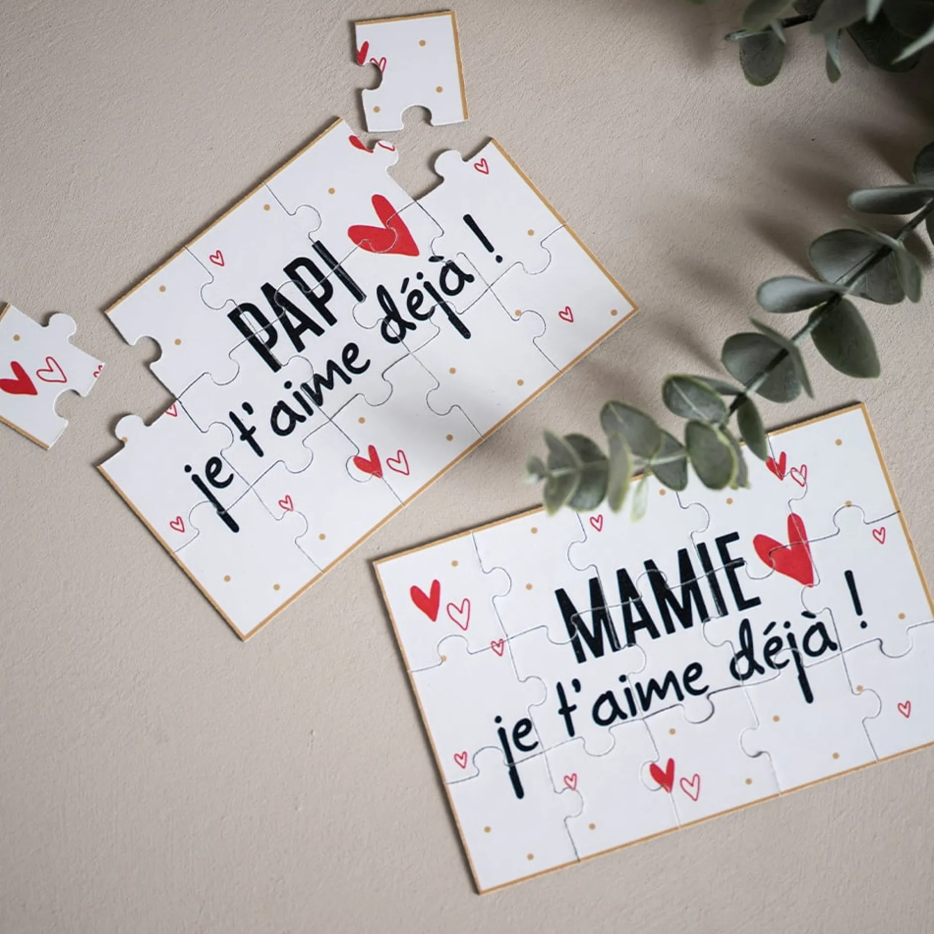 Puzzle*Maïka Puzzle d'annonce de Mamie