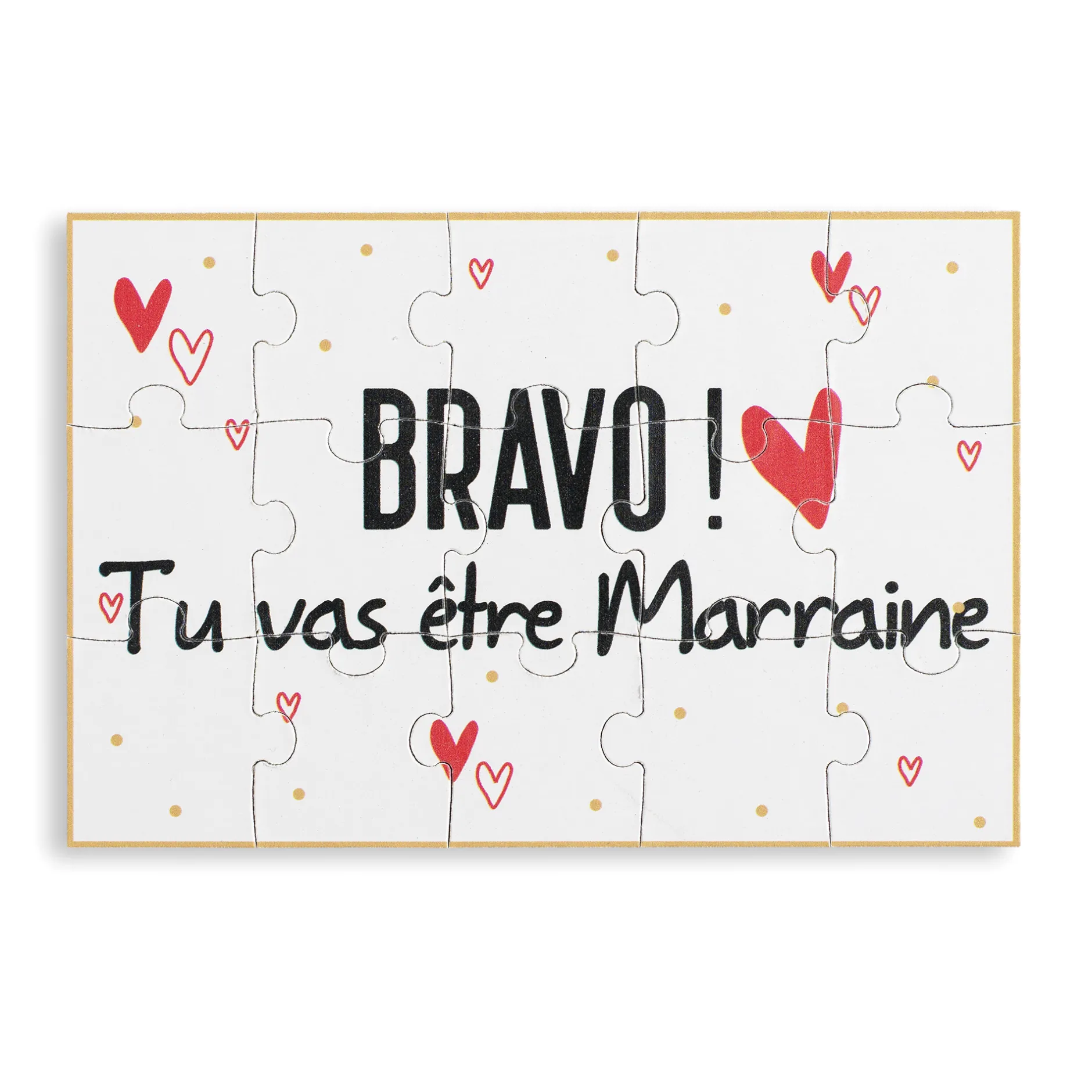 Puzzle*Maïka Puzzle d'annonce de Marraine