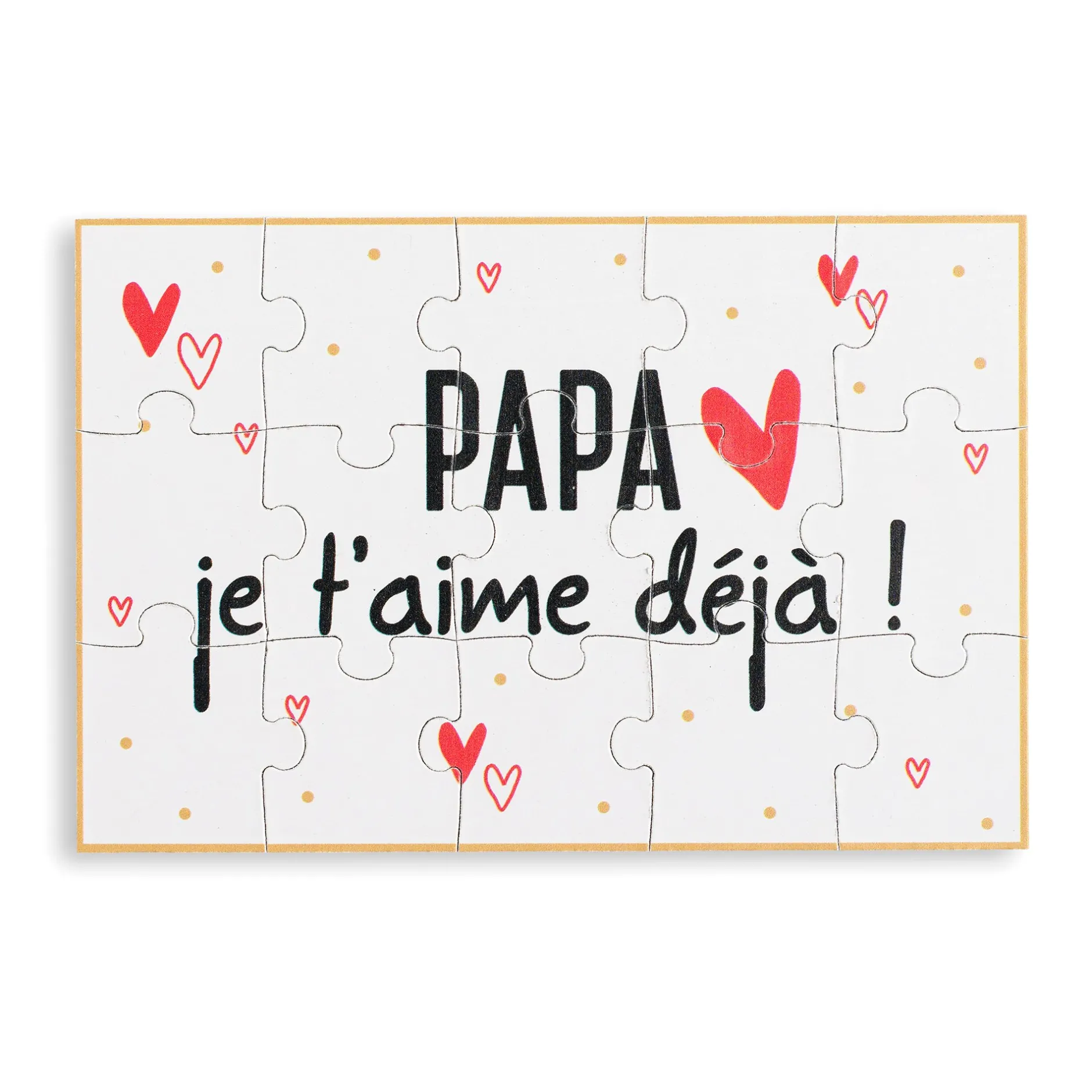 Puzzle*Maïka Puzzle d'annonce de Papa