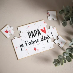 Puzzle*Maïka Puzzle d'annonce de Papa