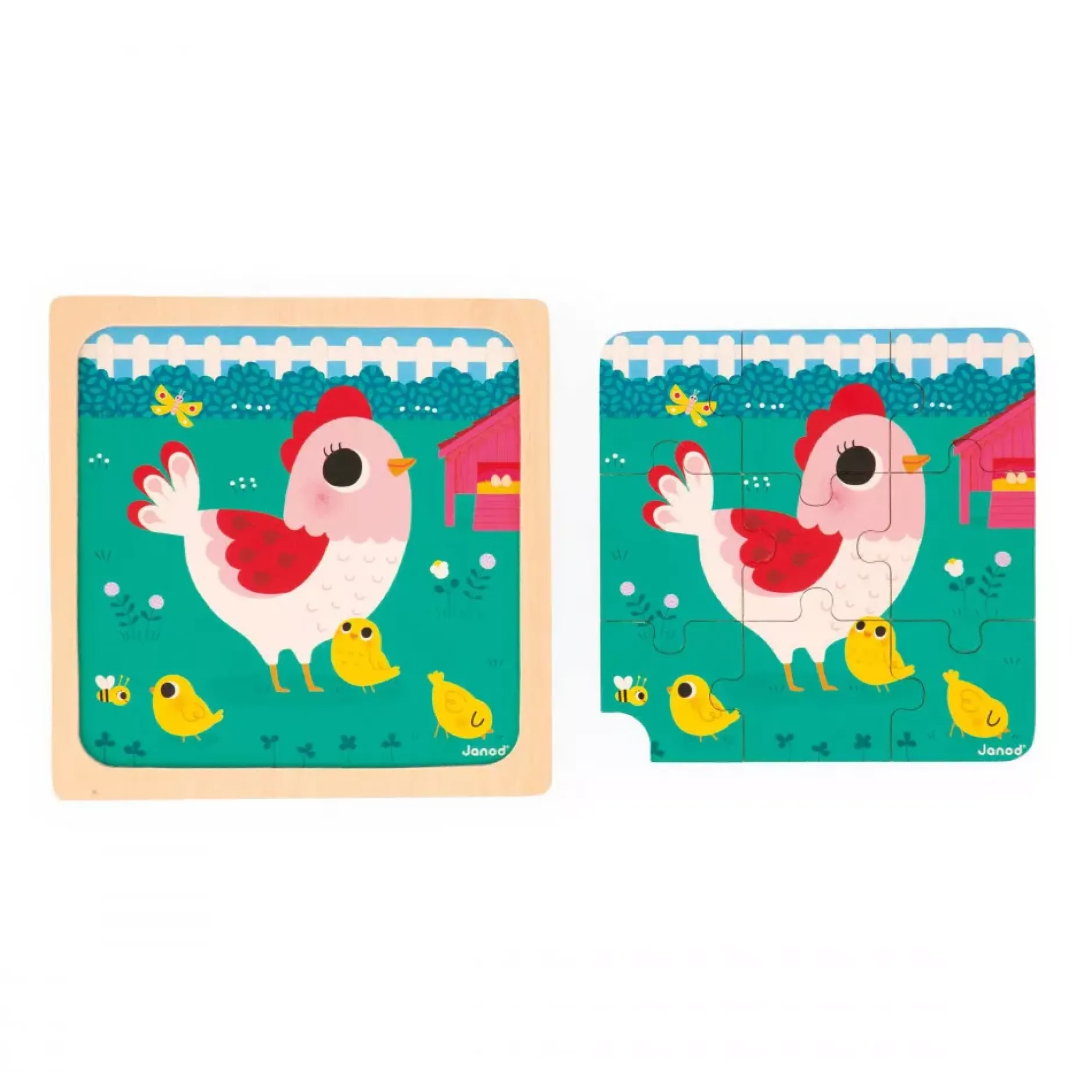 Puzzle*Janod Puzzle Poulette Henriette de