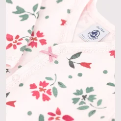 Pyjamas*Petit Bateau Pyjama bébé en coton fleuri de Rose fleur