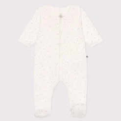 Pyjamas|Pyjamas*Petit Bateau Pyjama bébé en coton petites étoiles de Blanc Marshmallow
