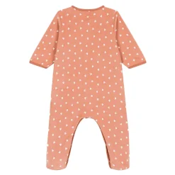 Pyjamas*Petit Bateau Pyjama bébé imprimé en velours de Sienna/marshmallow