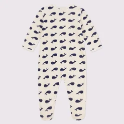 Pyjamas|Pyjamas*Petit Bateau Pyjama en velours de Baleines marinées