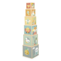 Jouets En Bois|Jeux De Formes*Janod Pyramide 6 cubes Pure de