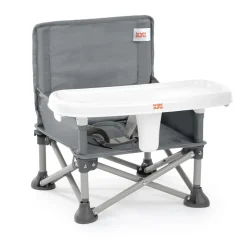 Rehausseurs*Bright Starts Rehausseur de chaise nomade pliant Pop'n Sit Booster de Gris