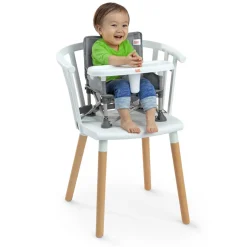 Rehausseurs*Bright Starts Rehausseur de chaise nomade pliant Pop'n Sit Booster de Gris