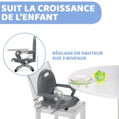 Rehausseurs*Chicco Rehausseur Pocket Snack de Dark Grey